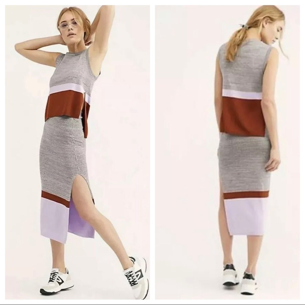NEW Free People Stop and Stare Set / Skirt & Top Z124-1
